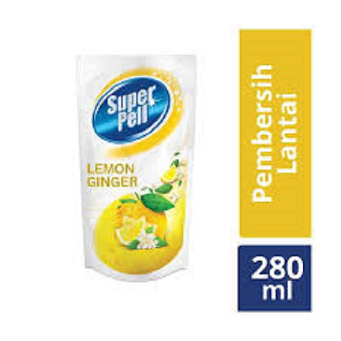 Super Pell Pembersih Lantai Ginger Lemon 280ml
